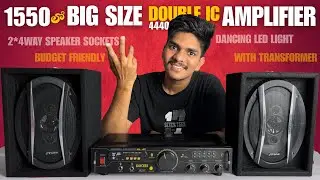 4440 Double IC Amplifier Under 1500 || House Amplifier Video in Telugu || Budget Amplifier video ||