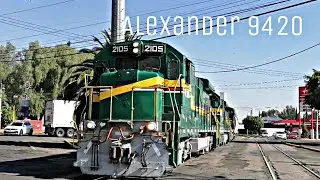 Ferrovalle 2105, 2104 y 8836 haciendo movimientos en Tlalnepantla (ferrovalle 2022)