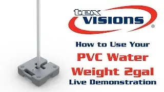 Tent PVC Water Weight 2gal Usage Video