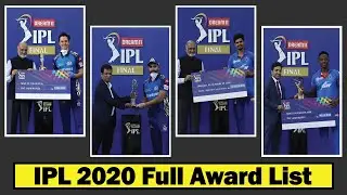 IPL 2020 Award Ceremony ★ IPL 2020 Winner Award, Prize Money ★ IPL 2020