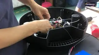 China Bluetooth Speaker Manufacturer Manufacturing Line: Amplifier and Battery Installation