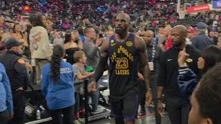 Lakers leave the court after the Lakers vs Clippers loss