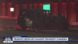 Body camera video shows Ramsey County deputy being pulled from burning squad in Arden Hills, Minneso