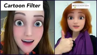 Get the Cartoon Filter (Anime Frozen Style) For TikTok from Snapchat!