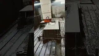 #machine Plano Miller Machine Working on Rolling Mill Base Frame