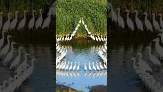🤯 Ultimate Mystery! Shocking Birds Create Unbelievable Perfect Shapes! #NatureCGI #FlockMystery #FYP