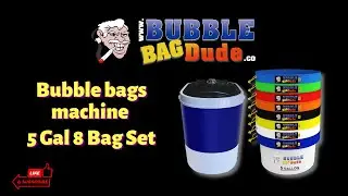 BUBBLEBAGDUDE 5 Gallon Bubble Machine with 5 Gallon 8 Bag Kit