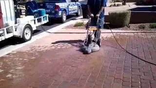 Pave Cleaner LLC Paver Cleaning  with a Surface Cleaner Las Sendas Mesa Az PaveCleaner.com
