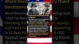 Ward Bond: Hollywood&rsquo;s Quiet Backbone #shorts