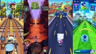 Subway Surfers, Temple Run 2,Tom Gold Run, Sonic Dash All New Apk Update Gameplay #game #gaming