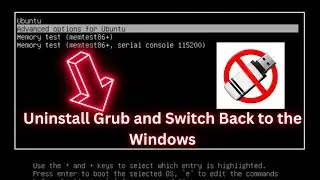 Удалите Grub и вернитесь к загрузчику Windows с помощью CMD