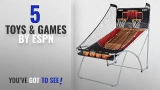 Top 10 Espn Toys & Games [2018]: ESPN EZ Fold Indoor Basketball Game for 2 Players with LED Scoring