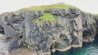 Noss Head Cliffs and Lighthouse, Wick, Caithness, Scotland.