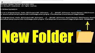 Create a New Folder Using cmd
