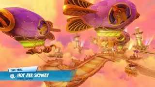 Crash Team Racing Nitro Fueled - Oxide's Ghost Time Trials - Hot Air Skyway