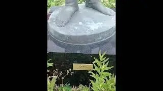 Blue LandscapeBy Takashi Yukawa2018 Bronze Aeon Mall Onahama bus rotary road side