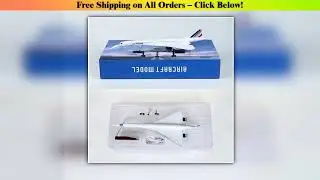 2025 New 1:125 Scale Resin Diecast Air France Concorde Airways With Light Plane Model Airplane