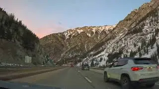 Sunset Drive from Vail to Denver, CO: The Colorado Rockies are such awesome mountains!