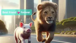 Best friend forever 💓 #friends#baby#shortvideo#tiktok#shorts#love#sad#lion#pigeon#animals#funny