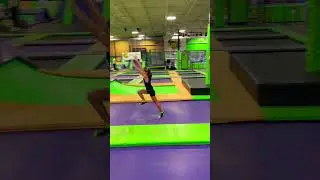 Aerial on a trampoline #acro #aerial #shorts
