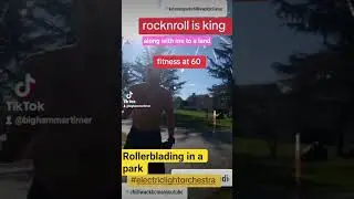 60 year old man #skating in a park, rocknroll is king#80sthrowback #80smusic #music #fitness#shorts