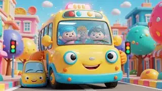 Rescue Time! Wheels on the Bus Help Around the City 🚌🚦 | Nursery Rhymes for Kids