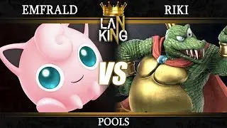 Smash Weekly #23 - Pools - Emfrald (JigglyPuff, Mewtwo) vs Riki (King K. Rool, Fox)