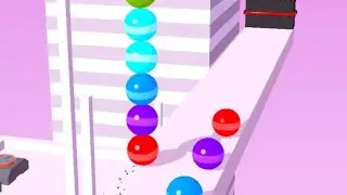 We continue to play the mobile game Stack Rider. Level 13-25