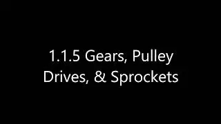 POE 1.1.5 Pulleys Sprockets Gears problems