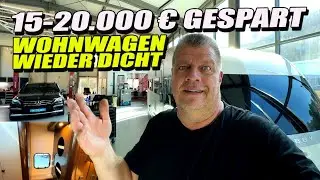 Extremer Wasserschaden am Hobby Wohnwagen! 15.000 Euro eingespart. Alles selbst repariert habe!