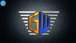 G W 3D logo design on pixellab-Vandy Design