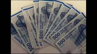 Counting 100k Denmark money