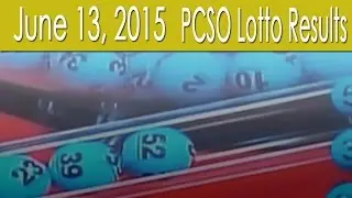 PCSO Lotto Results June 13, 2015 (6/55, 6/42, 6D, Swertres & EZ2)