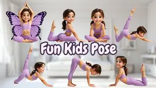 Kids Yoga Fun Workout | Easy & Enjoyable Yoga Poses | Happy Kids Yoga