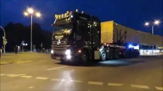 Schwertransport Greifswald 65 Meter Mercedes Actros 4165 Dammann TAS Logistik Liebherr