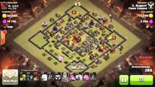Clash of Clans: Common Th10 Base 3 Stared in War by August: Flame Forged Mixed Clan