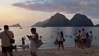 Sunset at VANILLA BEACH EL NIDO PH