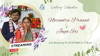 Narendra Prasad weds Jaya Sri