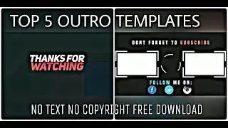 Top Best Youtube Outro Template free without text Download| Outro video no text no copyright