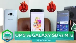 BENCHMARK - OnePlus 5 VS Samsung Galaxy S8 VS Xiaomi Mi 6 (Antutu)