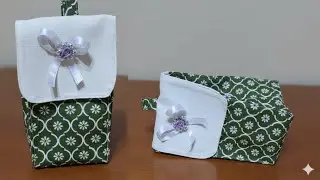 DIY Cute Fabric Gift Bag, Perfect for Holidays