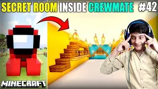 I MADE SECRET ROOM INSIDE CREWMATE | MINECRAFT SURVIVAL GAMEPLAY#42 | HS GAMING