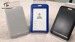 Slide Up Slim ID tag Holder