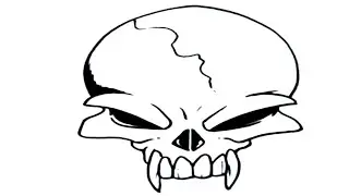 How to Draw Skeleton Face | Easy Scary Skull Drawing Step by Step for Beginners @XYZArts007
