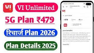 VI Unlimited 5G Recharge Plans Rs 479 All Details