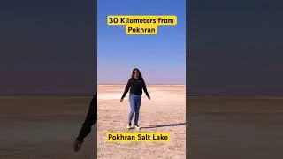 Beautiful Salt Lake in Pokhran-Rajasthan! #travel #nature #rajasthantourism