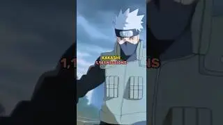 Naruto characters and their number of missions completed #naruto #anime #animeedit #otaku #kakashi