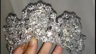 How to make wedding crystal crown - DIY (7)