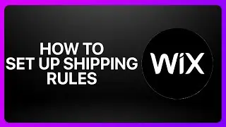 How To Set Up Shipping Rules On Wix 2026! Tutorial