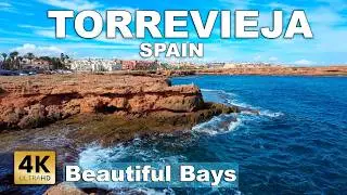 Torrevieja. Bays. Costa Blanca - Walking Tour 2024 [4k 60fps]